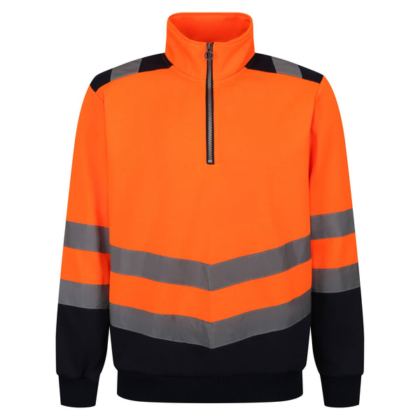 Regatta TRF670 Hi-Vis Quarter Zip Sweatshirt – EN20471 & RIS-3279 Certified