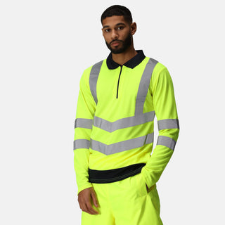 Regatta TRS192 Hi-Vis LS Polo Shirt – EN20471 & RIS-3279 Certified