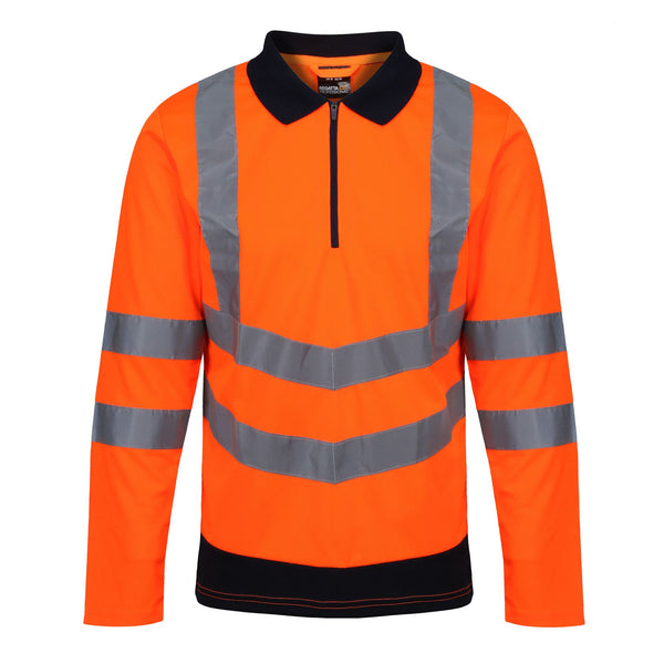 Regatta TRS192 Hi-Vis LS Polo Shirt – EN20471 & RIS-3279 Certified