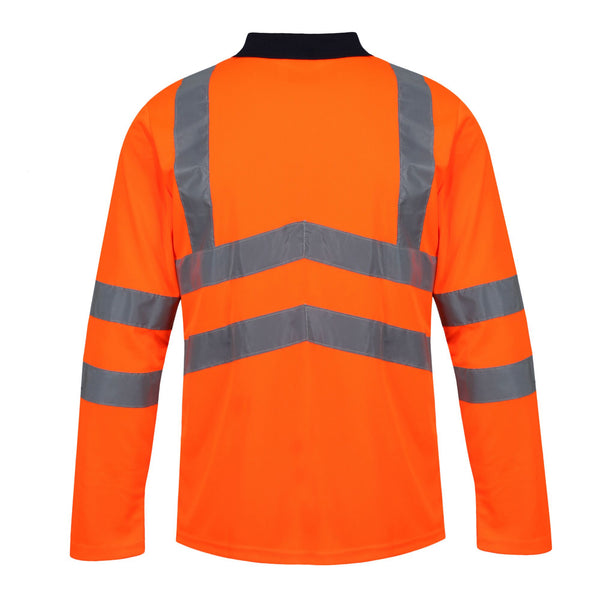 Regatta TRS192 Hi-Vis LS Polo Shirt – EN20471 & RIS-3279 Certified