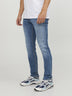 JJIGLENN Slim Fit Low Rise Blue Jeans | Jack & Jones Sustainable Denim - Borderland Muff