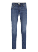 JJIGLENN Slim Fit Low Rise Blue Jeans | Jack & Jones Sustainable Denim - Borderland Muff