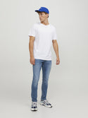 JJIGLENN Slim Fit Low Rise Blue Jeans | Jack & Jones Sustainable Denim - Borderland Muff