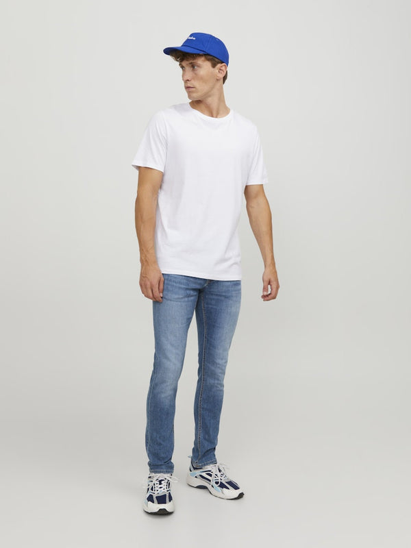 JJIGLENN Slim Fit Low Rise Blue Jeans | Jack & Jones Sustainable Denim - Borderland Muff