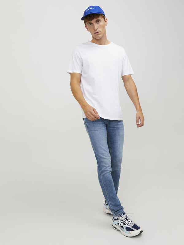 JJIGLENN Slim Fit Low Rise Blue Jeans | Jack & Jones Sustainable Denim - Borderland Muff