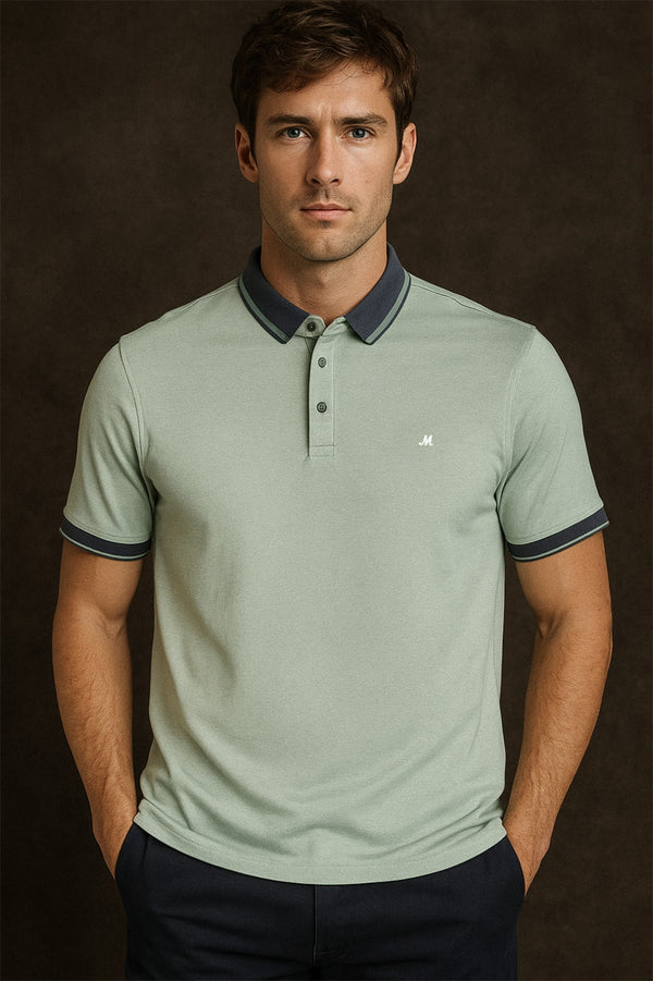 Mineral Men’s Marix Polo Shirt | Classic Cotton Short Sleeve Polo - Borderland Muff