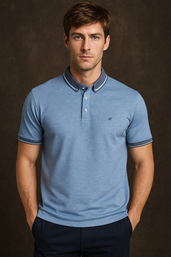 Mineral Men’s Marix Polo Shirt | Classic Cotton Short Sleeve Polo - Borderland Muff