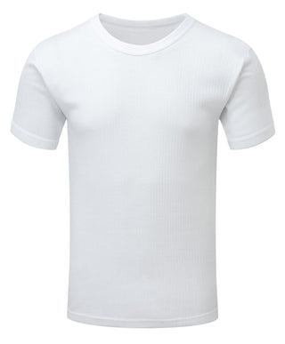Fort 802 Thermal Short Sleeve Vest – lightweight brushed polycotton base layer with short sleeves