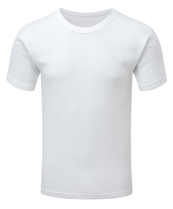 Fort 802 Thermal Short Sleeve Vest – lightweight brushed polycotton base layer with short sleeves