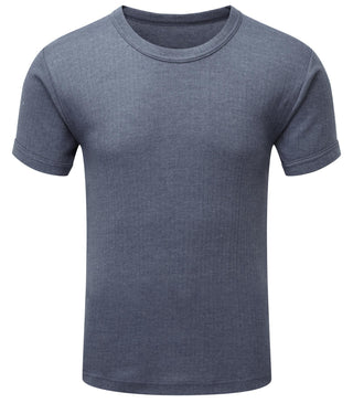Buy denim-blue Fort 802 Thermal Short Sleeve Vest – Brushed Polycotton Base Layer