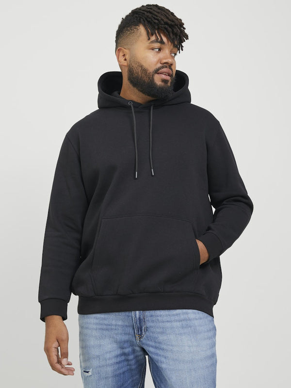Jack & Jones JJEBRADLEY Plus Size Hoodie | Recycled Polyester Sweatshirt - Borderland Muff