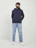 Jack & Jones JJEBRADLEY Plus Size Hoodie | Recycled Polyester Sweatshirt - Borderland Muff