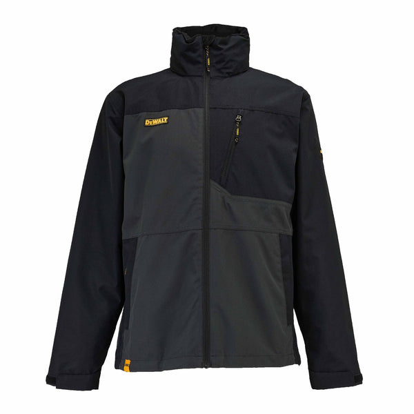 DeWalt Southampton Waterproof Work Jacket – Rip-Stop, Foldaway Hood, Adjustable Fit - Borderland Muff