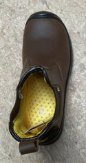 Boss Kids Slip-On Safety Work Boots - Brown Leather - Borderland Muff