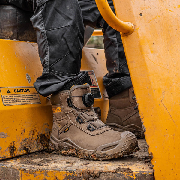 DeWalt Lander BOA Stone ESD Work Boot | Composite Toe, Waterproof & Heat Resistant - Borderland Muff