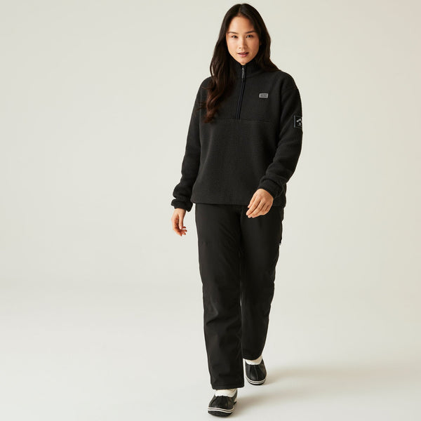Dare 2b Women’s Slide Out Fleece – Recycled Borg Full Zip Ski Midlayer - Borderland Muff