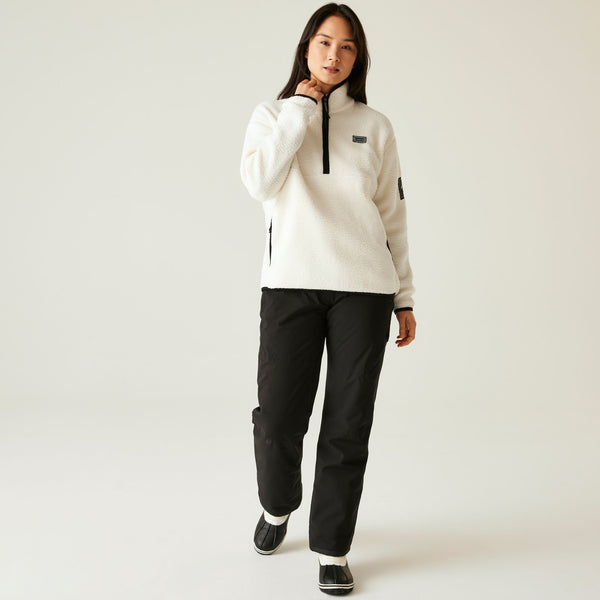 Dare 2b Women’s Slide Out Fleece – Recycled Borg Full Zip Ski Midlayer - Borderland Muff