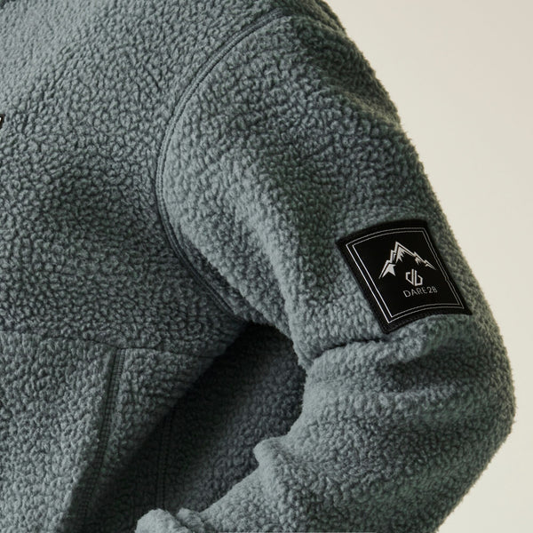 Dare 2b Women’s Slide Out Fleece – Recycled Borg Full Zip Ski Midlayer - Borderland Muff