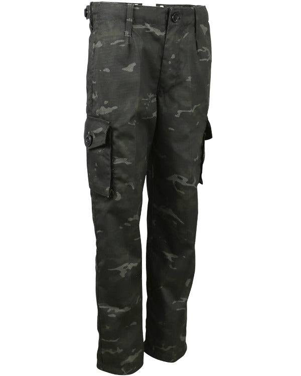 Kombat Kids Camo Trousers – DPM, BTP & BTP Black | Ripstop, 6 Pockets, S95 Army Style - Borderland Muff
