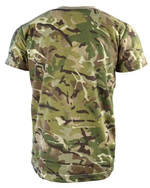 Kombat Kids Camo T-Shirt – DPM, BTP & BTP Black | 50/50 Cotton Polyester, 170g - Borderland Muff