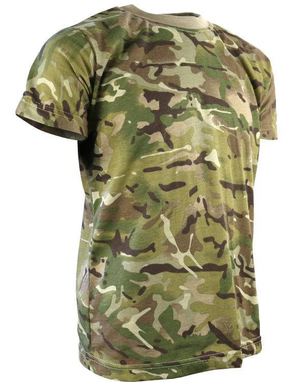 Kombat Kids Camo T-Shirt – DPM, BTP & BTP Black | 50/50 Cotton Polyester, 170g - Borderland Muff