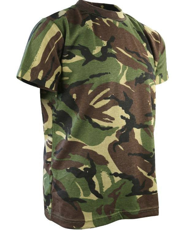 Kombat Kids Camo T-Shirt – DPM, BTP & BTP Black | 50/50 Cotton Polyester, 170g - Borderland Muff