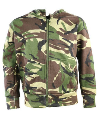 Kombat Kids Camo Hoodie – DPM, BTP & BTP Black | Fleece Lined, Full Zip - Borderland Muff