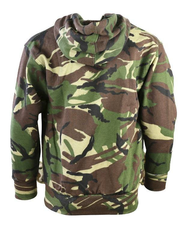 Kombat Kids Camo Hoodie – DPM, BTP & BTP Black | Fleece Lined, Full Zip - Borderland Muff