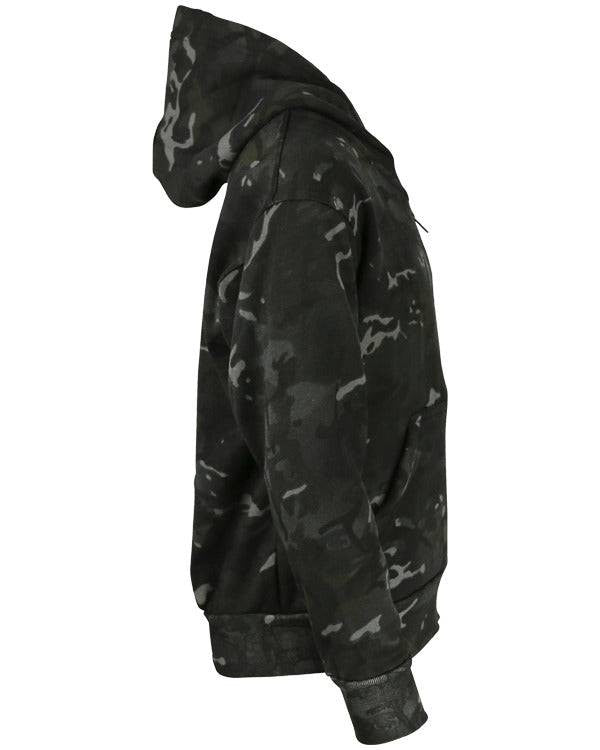 Kombat Kids Camo Hoodie – DPM, BTP & BTP Black | Fleece Lined, Full Zip - Borderland Muff