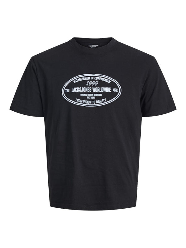 Jack & Jones JORYORK Men’s Crew Neck T-Shirt – Regular Fit Cotton Tee - Borderland Muff