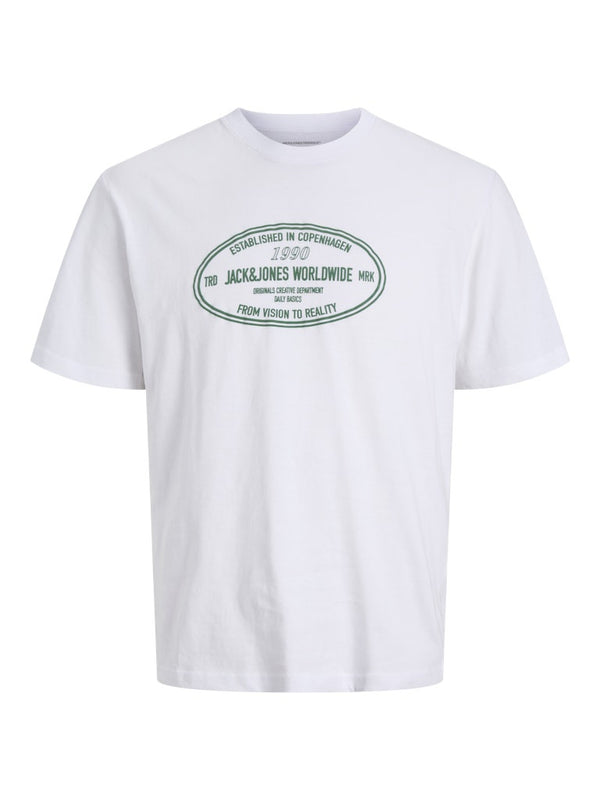 Jack & Jones JORYORK Men’s Crew Neck T-Shirt – Regular Fit Cotton Tee - Borderland Muff