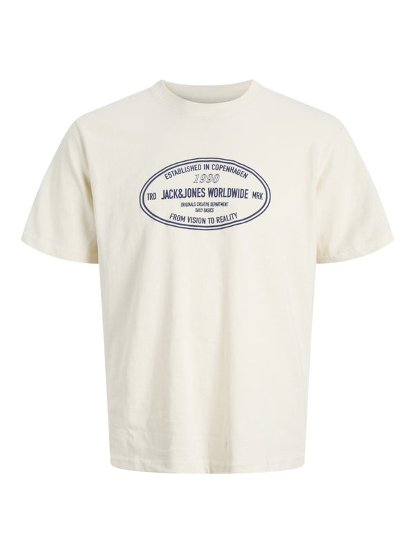 Jack & Jones JORYORK Men’s Crew Neck T-Shirt – Regular Fit Cotton Tee - Borderland Muff