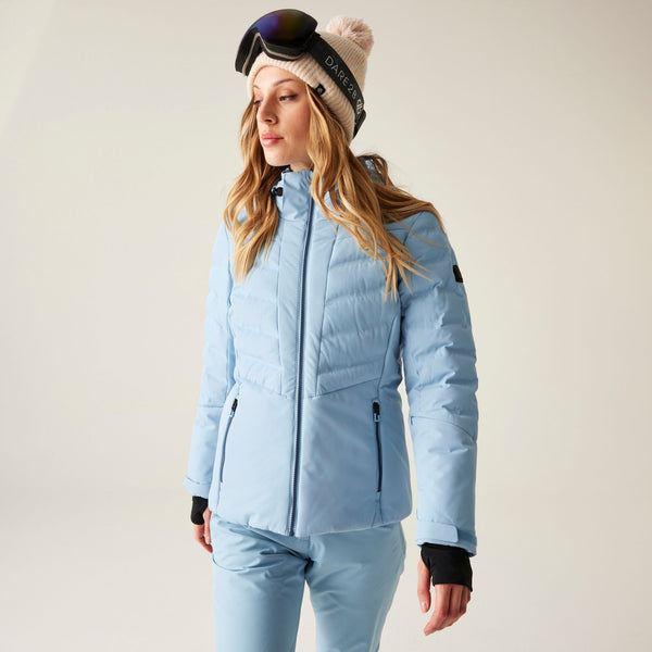 Dare 2b Women’s Gliding Waterproof Ski Jacket – ARED 10/10 Recycled, Insulated - Borderland Muff