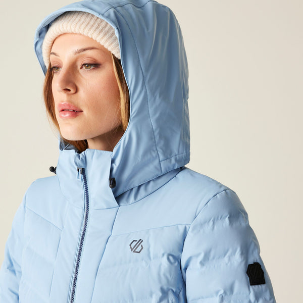 Dare 2b Women’s Gliding Waterproof Ski Jacket – ARED 10/10 Recycled, Insulated - Borderland Muff