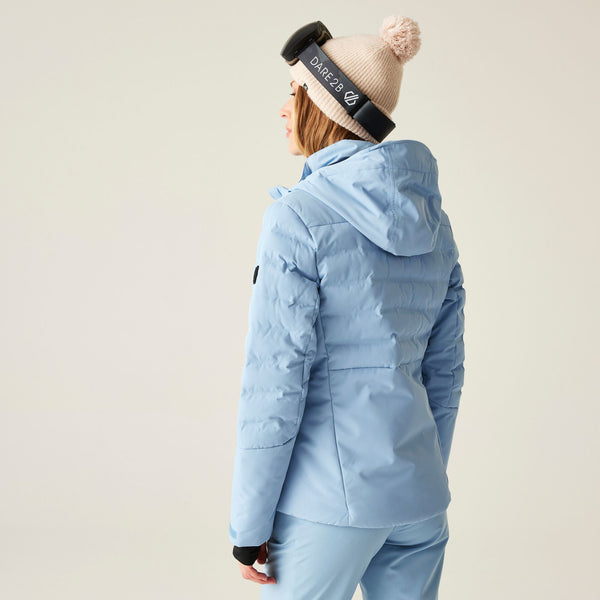 Dare 2b Women’s Gliding Waterproof Ski Jacket – ARED 10/10 Recycled, Insulated - Borderland Muff