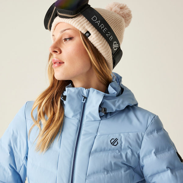 Dare 2b Women’s Gliding Waterproof Ski Jacket – ARED 10/10 Recycled, Insulated - Borderland Muff