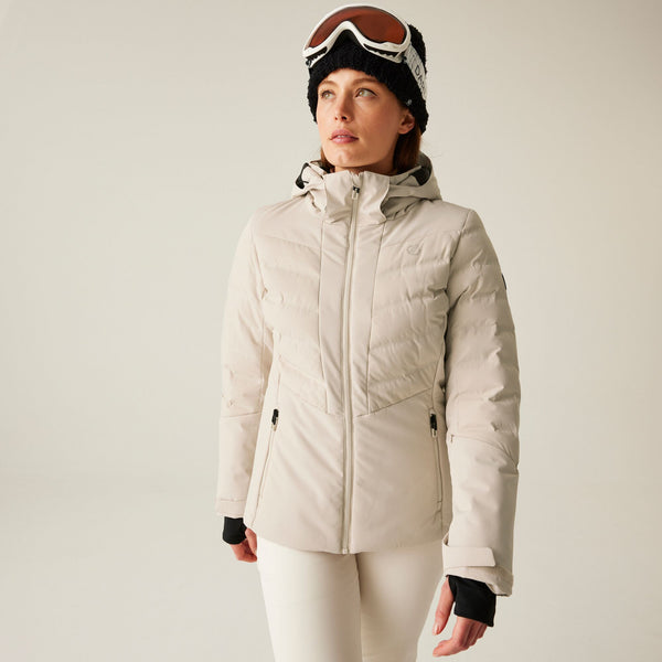 Dare 2b Women’s Gliding Waterproof Ski Jacket – ARED 10/10 Recycled, Insulated - Borderland Muff