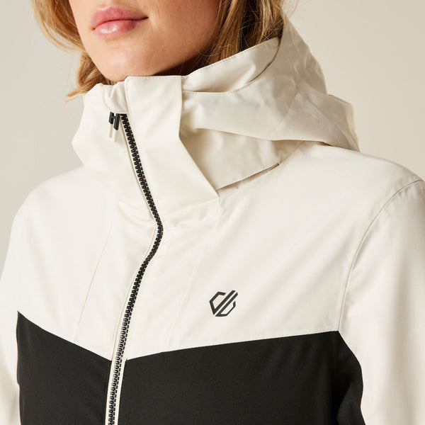 Dare 2b Women’s Iced Waterproof Ski Jacket – ARED 30/30 Recycled, Insulated - Borderland Muff