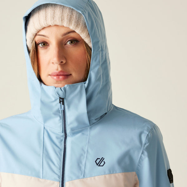 Dare 2b Women’s Iced Waterproof Ski Jacket – ARED 30/30 Recycled, Insulated - Borderland Muff