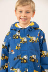 Kids Lighthouse Finlay Waterproof Jacket | JCB & Farming Print - Borderland Muff