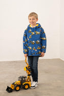 Kids Lighthouse Finlay Waterproof Jacket | JCB & Farming Print - Borderland Muff