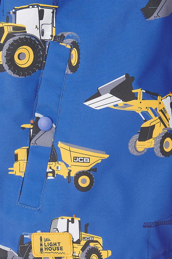 Kids Lighthouse Finlay Waterproof Jacket | JCB & Farming Print - Borderland Muff