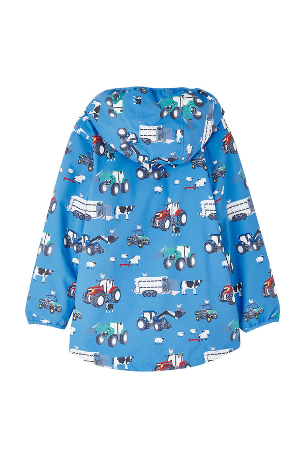 Kids Lighthouse Finlay Waterproof Jacket | JCB & Farming Print - Borderland Muff