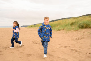 Kids Lighthouse Finlay Waterproof Jacket | JCB & Farming Print - Borderland Muff