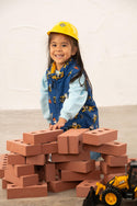 Kids Lighthouse Alex Waterproof Padded Bodywarmer | JCB Print - Borderland Muff