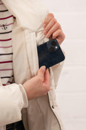 Ladies Lighthouse Margot Short Padded Jacket | Sage, Navy & Cream - Borderland Muff