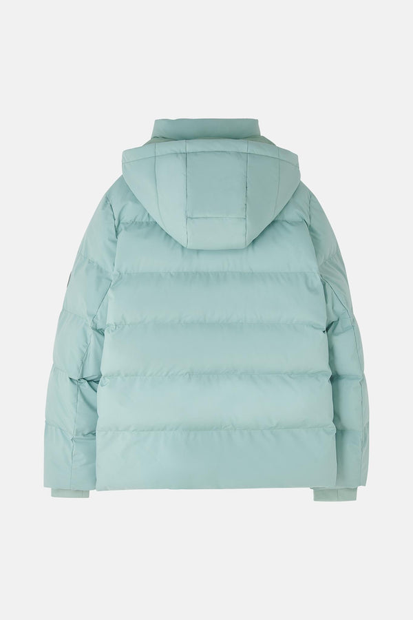 Ladies Lighthouse Margot Short Padded Jacket | Sage, Navy & Cream - Borderland Muff
