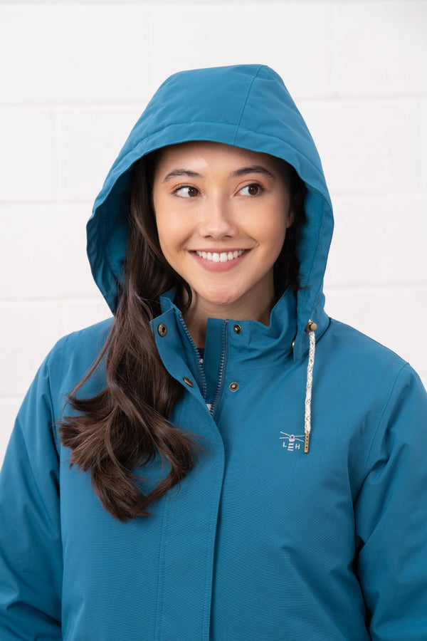 Ladies Lighthouse Tess Waterproof Jacket | Insulated Mid-Hip Length - Borderland Muff