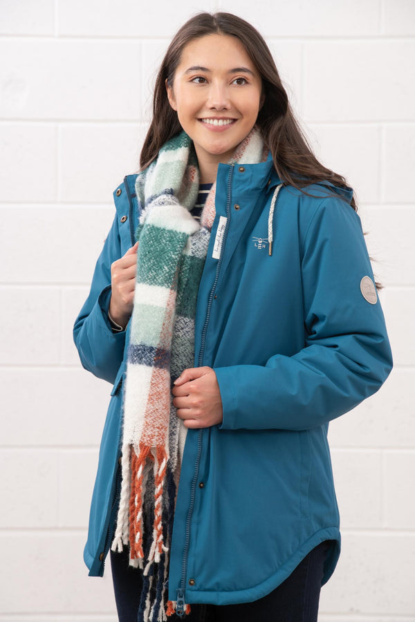 Ladies Lighthouse Tess Waterproof Jacket | Insulated Mid-Hip Length - Borderland Muff