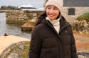 Ladies Lighthouse Savannah Long Padded Coat | Pine, Brushwood & Cocoa - Borderland Muff